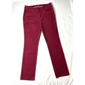 Royalty YMI Ribbon Red Corduroy Pants Women 12 Embroidered Pockets SKU LRBINC2-2